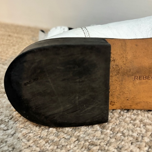 Rebecca Minkoff Distressed White Sabeen Boot - size 6.5 - Picture 8 of 10